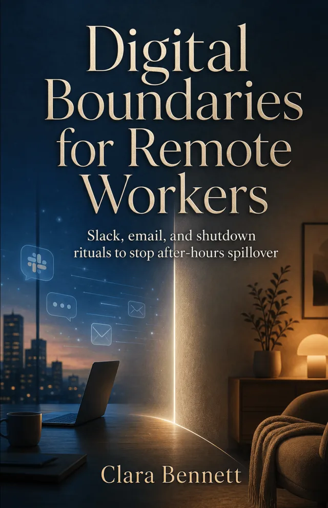 Digital Boundaries for Remote Workers — real book cover generated by KDP Builder